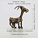 Goat Figurine Handmade Small Collectible Farm-Goat Sculpture Ornament Miniature Tiny Metal Farm Animal Statuette