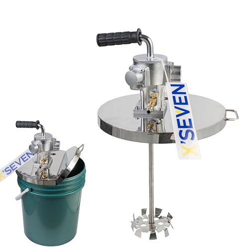 NEAES'X 5 Gallon Pail Mixer with Lid, All 304 Stainless Steel Wetted Parts
