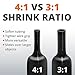 Wirefy Heat Shrink Tubing Kit 190 PCS - 4:1 Ratio Adhesive Lined, Wire Shrink Wrap Tubing - Industrial Heat-Shrink Tubing - Black & Red - Shrink Wrap Tubing | UL Listed