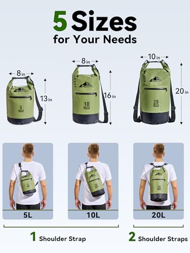 HEETA Dry Bag with Zippered Pocket
