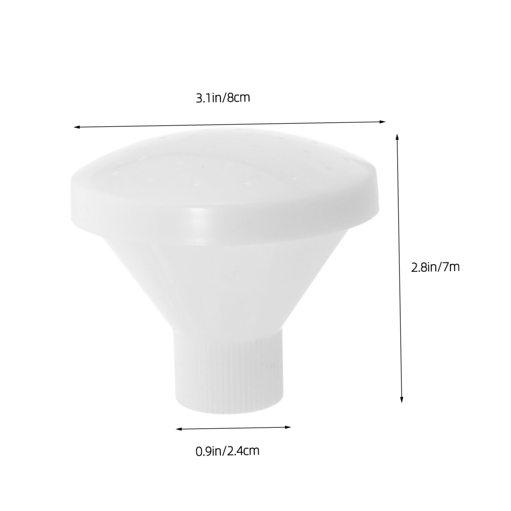 Mikikit 4pcs 24mm Replacement Sprinkler Heads Fit Watering Pails Plastic Watering Can Nozzle Sprinkler Head for Plants Easy Installation