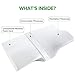 OCESOPH Memory Foam Pillow,Pillows for Sleeping,Cervical Pillow Relief Neck Pain,Orthopedic Contour Sleep Pillows,Bamboo Bed Pillow,Support Pillow,Stomach Pillow,Side Sleeper Pillow,White