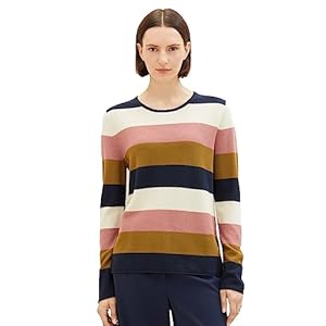 TOM TAILOR Damen Basic Pullover mit Struktur