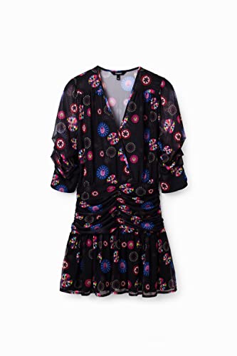 Desigual Damen Vest_mooni-lacroix 2000 Dress, Schwarz, XL EU – Ansicht 5