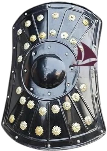Black Heater Shield Medieval Black Shield/Hand Arm Guard Armor/Leg Armor.