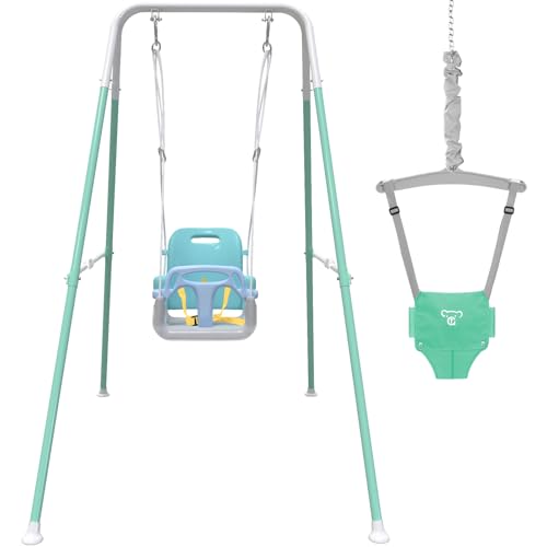 Taleco Gear 2 in 1 Toddler Swing & Baby Jumper, Foldable Baby Swing Outdoor & Indoor Use, Easily Installable and Storable