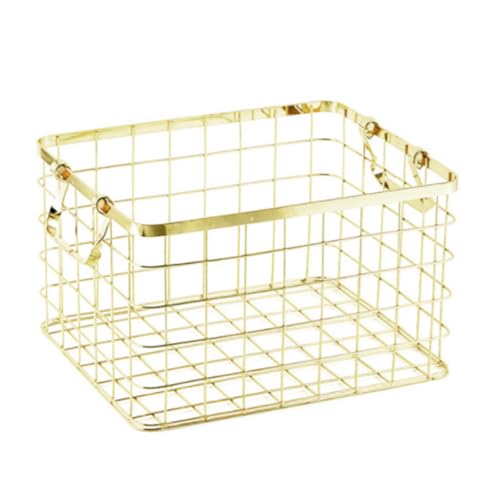 Panier de rangement en fer nordique or pour buanderie - 2