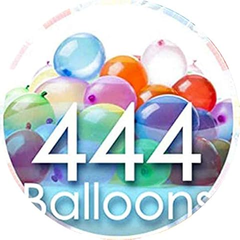Water Balloons,444 Balloons Easy Quick Fill in 60 Seconds for Splash Fun Kids and Adults Pool Party(12 Bunches, multicolored) Cover