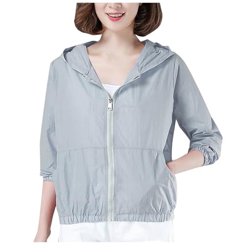 Blouson léger ample tendance femme veste été imperméable unie