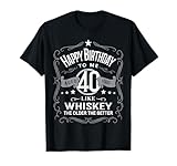 Whiskey Theme Birthday Decoration 40 Year Old Gift