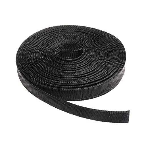 Image of DIY Crafts Pack Of 5 Meter, 4mm, ELECTRIC 5 /10M Grey Black Insulated Braid Sleeving 2 /4 /6 /8 /10 /12 /15 /20 /25mm Tight PET Expandable Wire Cable Protection Cord Wi (Pack Of 5 Meter, 4mm)