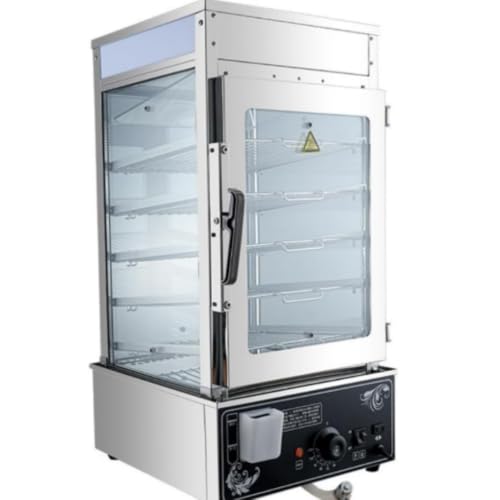 Pazeku 蒸し器 5段業務用肉まん機1200W肉まんヒーター 電気フードヒーター 30-110℃温度調節 キャビネット型 省エネ設計 大型商業機器 コマーシャル 店舗・食堂で活躍