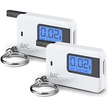 BACtrack Go Keychain Breathalyzer - White 2 Pack | Ultra-Portable Pocket Keyring Alcohol Tester for Personal Use