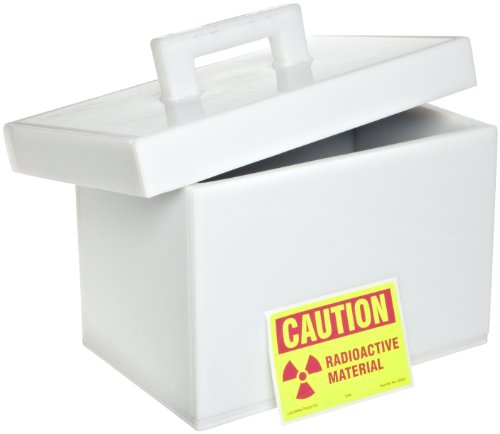 Image of SP Bel-Art Lead Lined Polyethylene Storage Box; 20L x 30W x 20cmH (F24960-0002), inch8 inch inch x 12 inch inch x 8 inch inch (h x w x d) Made in USA
