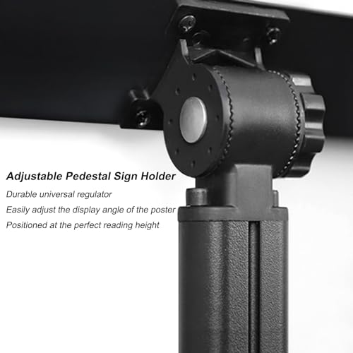 Support de panneau réglable en métal avec base stable pour affichage extérieur