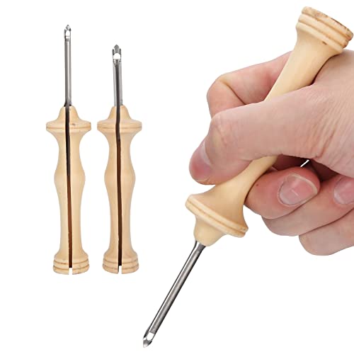 Punch Needle Handmade Kit for Embroidery Works Comfortable Handle for Embroidery Works, Family Curtains Spending Time in Rainy Weather