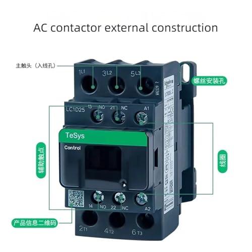 Contacteur AC LC1D12 pour rénovation ascenseur triphasé 380V - 4