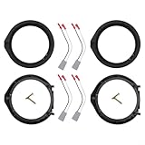 Contenu de l'emballage : vous recevrez 2 paires (4 pièces) de cartes d'adaptateur de haut-parleur de voiture et 4 faisceaux de câblage dans ce colis. Ils offrent une solution pratique et complète pour mettre à niveau le système audio de votre voiture.