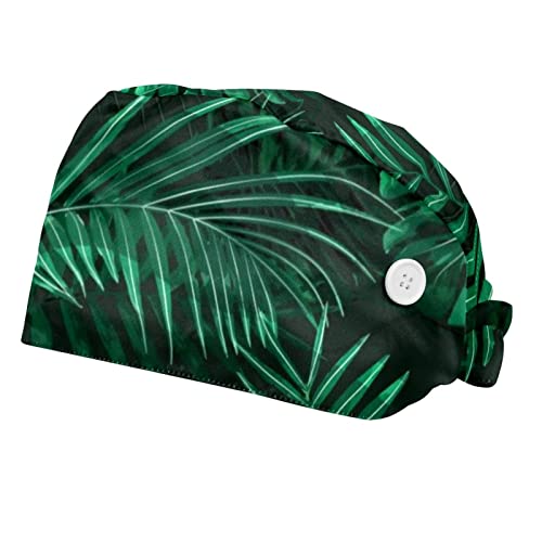 Chapeaux de travail feuilles vertes casquette professionnelle hommes femmes couvre-chef lot de 2