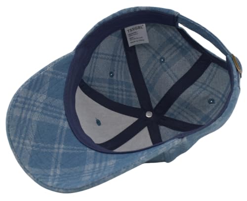 Image of TSSGBL Vintage Cotton Washed Baseball Cap S to XXL Unstructured Low Profile Adjustable Distressed Dad Hat for Men Women