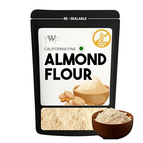 Image of TWF Almond Flour | 100% Keto-Friendly | Blanched | Gluten-Free | High Protein | With Resealable Packaging | For Baking Cakes, Breads & Rotis