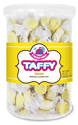 Fairtime Taffy Taffy Bulk, Candy Buffets, Lemon Taffy, Lemon Candy, Bulk Candy, Pinata Candy, Individually Wrapped Candy, Spring Candy, Easter Candy cover