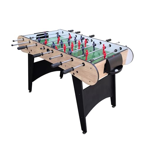 48in Foosball Table Arcade Soccer Table Soccer Game Room Game Table Football Tables for Adults Kids with 2 Balls for Home, Office or Game Room