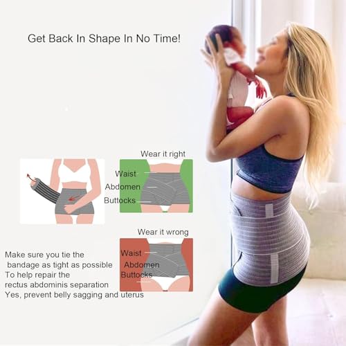 Faja abdominal postparto para soporte y compresión miniatura 7