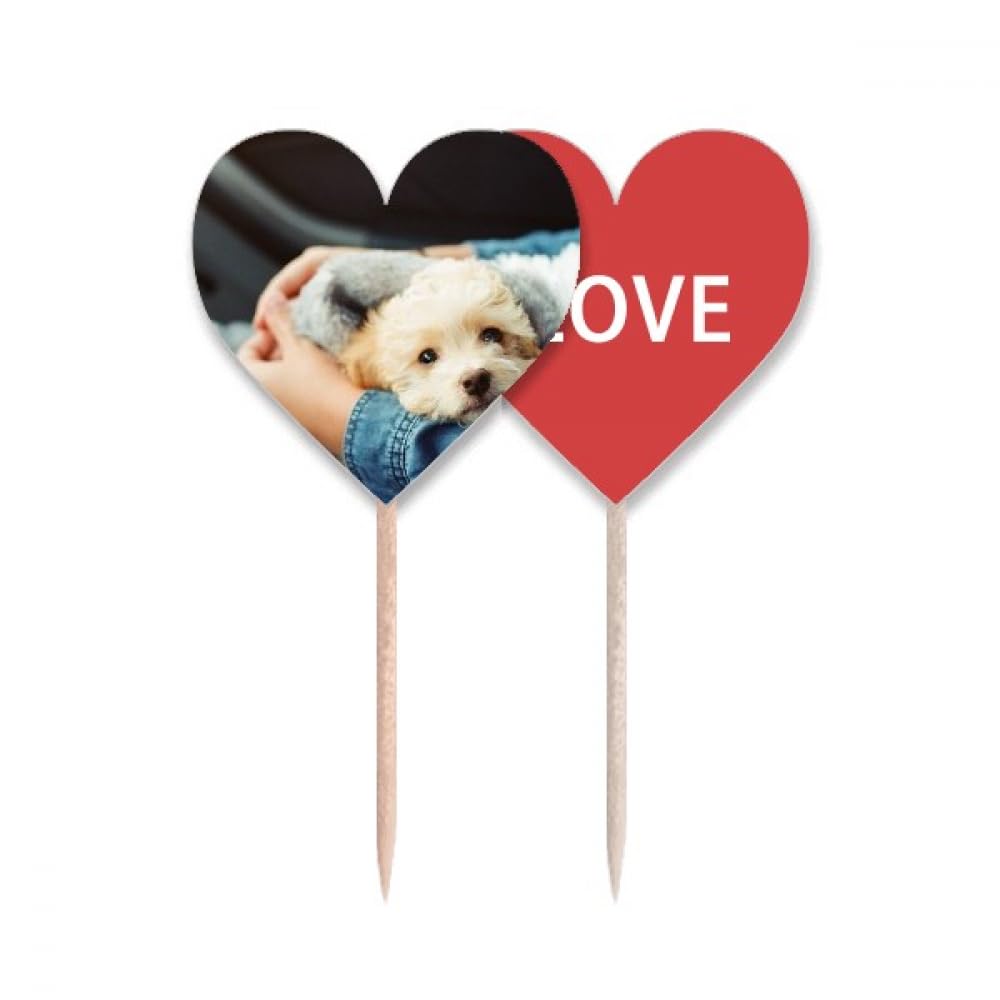 Cure-dents cœur Puppy Cute Animal pour cadeau d'invité original
