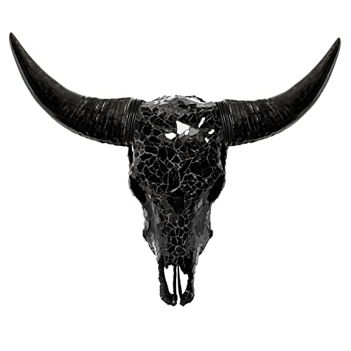Skull Bliss - Hand-Crafted Real Authentic Taxidermy Cow Skull/Bull Skull Wall Decor with Horns/Real Animal Cow Skull Wall Decor (Standard Horns)