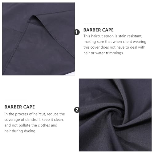 Ipetboom Capa Impermeable para Corte de Cabello con Cierres de Botón, Mandil Transpirable para Salón de Barbero para Adultos miniatura 3