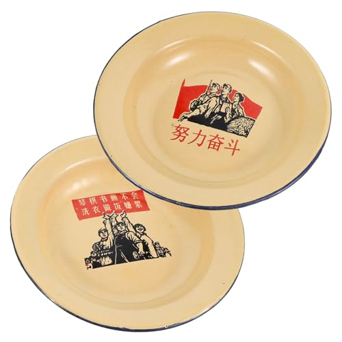 CIYODO Retro Appetizer Trays Large Serving Platters Roast Potato Baking Trays Hand Washable Ideal for Parties