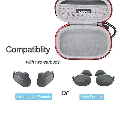 Image of RLSOCO Carrying Case for Bose QuietComfort (2020 Model) / Sport Wireless Noise Cancelling Earbuds - Silver (Case Only)