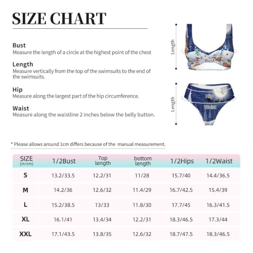 Bikini de Navidad de dos piezas con halter y pantalones cortos para mujer 7