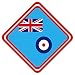 Personalisedjust4u Royal Air Force RAF - Señal de metal militar para ventana de coche