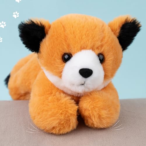 Image of Mirada Floppy Fox Soft Toy - Brown Plush Stuffed Animal for Kids, Boys & Girls - Birthday Gift - 21cm