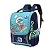 Balakaka Impression Sac à Dos Scolaire pour Filles Enfants, Imperméable Réfléchissant Cartable Enfants Avec Pendentif Amovible, Sacs D'ecole Primaire Grande Capacité,Dinosaure bleu tibétain