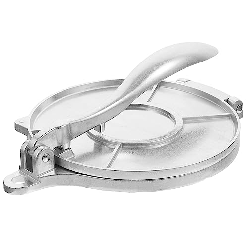 Hoement Máquina Para Hacer Tortillas De Maíz De Aluminio 20 Cm Prensa Para Tortillas De Harina Resistente Corrosión Uso Doméstico y Cocina Tradicional