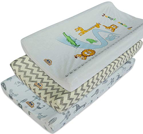 Ultra Soft and Comfty Changing Pad Cover 3pk by BlueSnail (Gray Set)