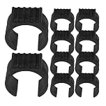 SHINEOFI 20pcs U-shape Plastic Hammock Stand Feet Caps for 1.5 Inch Diameter Tubing, Anti-slip Vinyl Chair Leg Floor Protectors, Furniture Feet Pads for Hard Floors and Outdoor Use