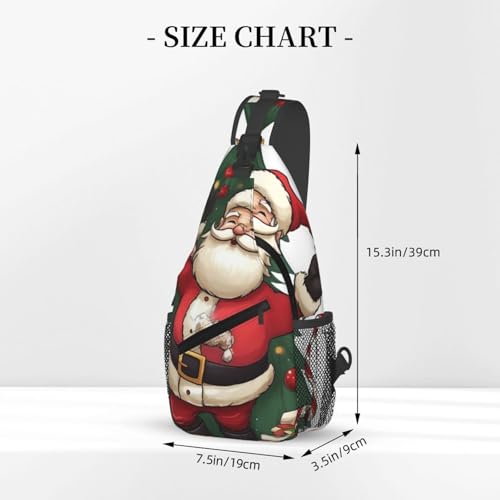 Bolso tipo Sling para hombre y mujer, bolso cruzado negro miniatura 2