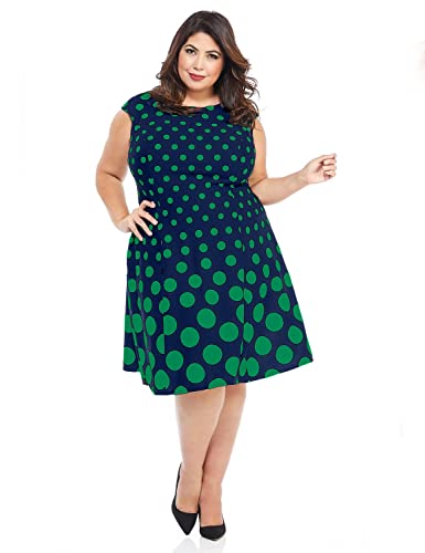 Image of London Times Womens Dresses Cap Sleeve Fit and Flare - Elegant Summer Cocktail Graduation Garden Party Wedding Guest Dress