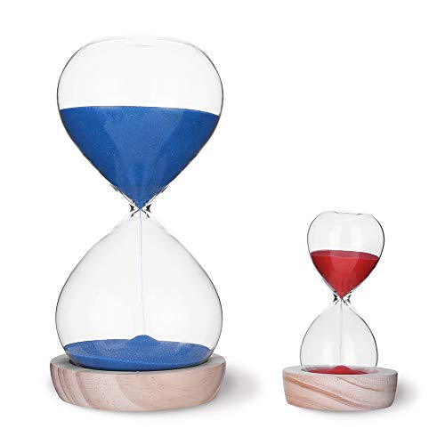 Sanduhr-Sanduhr-Set, 60 Minuten und 5 Minuten Cover