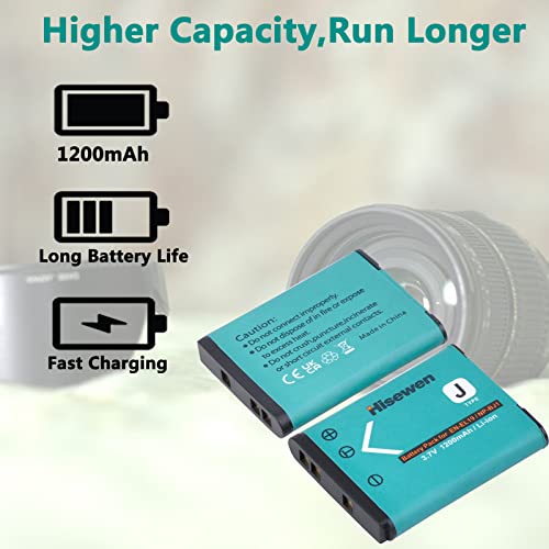 EN-EL19, batteria da 1200 mAh, Hisewen Dual