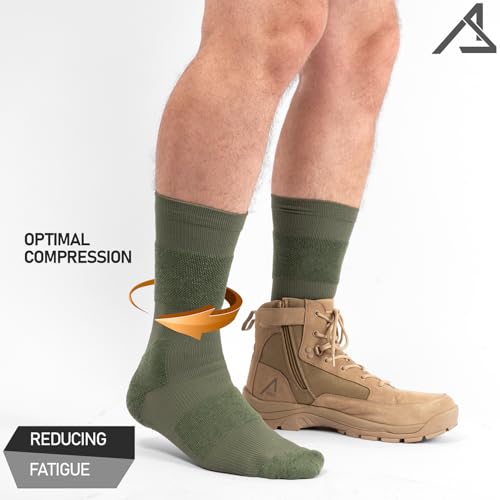 ACE Schakal Tactical Socks - 3 Pairs of Socks with Merino Wool & Anti-Blister Padding - Trekking & Hiking - 7-123