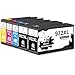 Miss Deer Cartucce d'inchiostro compatibili per HP 932XL 933XL 932 XL 933 XL Multipack per HP OfficeJet 6100 6600 6700 7110 7612 7610 Stampante (2 Nero, 1 Ciano, 1 Magenta, 1 Giallo) immagine