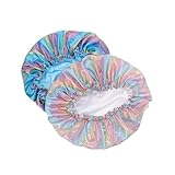 IMIKEYA 2 Stücke Damen Beauty Makeup Haarnetz Nachtmütze aus Elastischem Breitem Schützende...