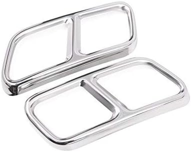 Silenciador de escape trasero Tubo de cola Cubierta de ajuste 2 piezas para Mercedes-Benz Clase S W221 W222 2010-2017