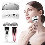 InfiniteTEC Portable Facial Tightening Device Hydrating Skin Care Machine Device to Lift Anti-Aging Cleansing Reduce Wrinkles Deep Absorb Nutrient Solution Wand Home Spa (Pink)