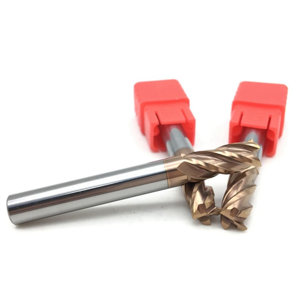 20 Piezas 6 mm 4 Flauta Fresas de Metal Duro Fresadora CNC Fresado Ranurado Perfilado Fresado Frontal Brocas Espirales